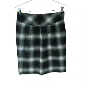 Ann Taylor Loft Plaid Wool Blend Lined Skirt Academia women’s size 2